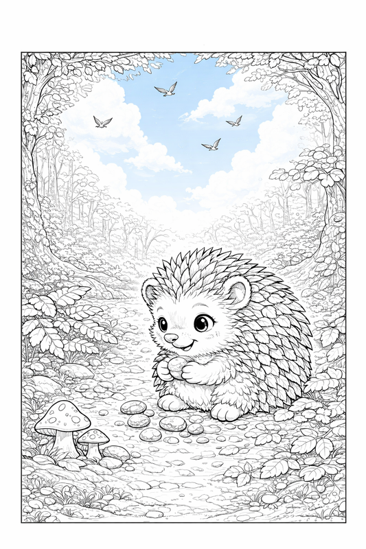 Hariët the Hedgehog and Finigan the Fox colouring book
